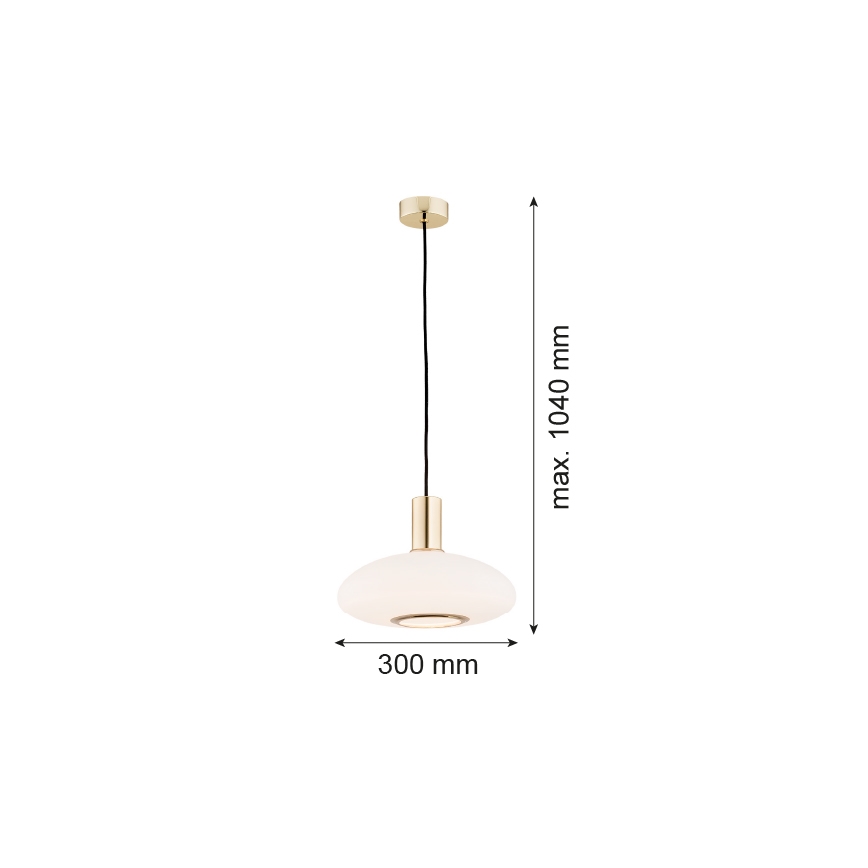 Argon 4358 - Висящ полилей SAGUNTO 1xE27/15W/230V Ø 30 cм месинг