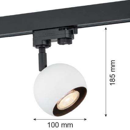 Argon 4377 - Спот за релсова система MURI 1xGU10/5W/230V бял