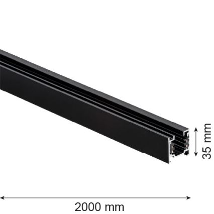 Argon 4380 - Релсова система 2 м черна