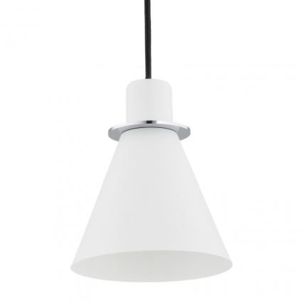 Argon 4681 - Висящ полилей BEVERLY 1xE27/15W/230V бял/лъскав хром
