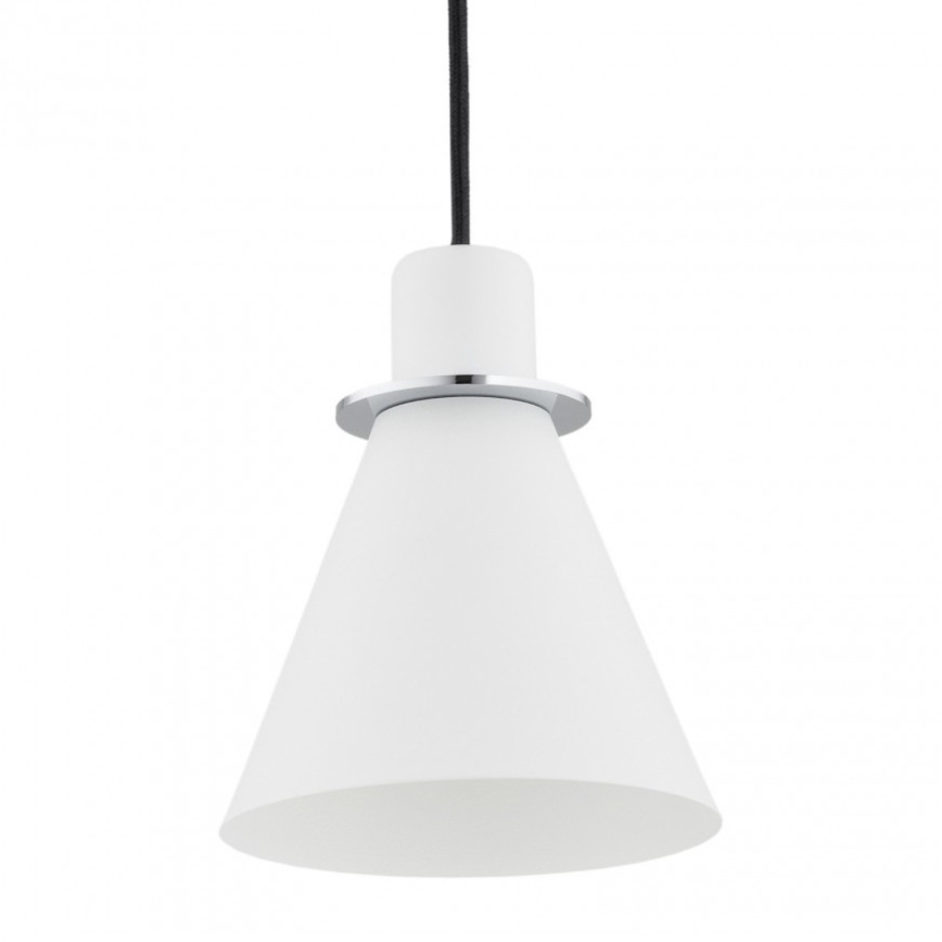 Argon 4681 - Висящ полилей BEVERLY 1xE27/15W/230V бял/лъскав хром