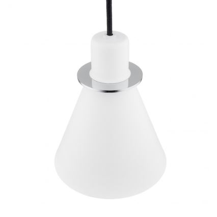 Argon 4681 - Висящ полилей BEVERLY 1xE27/15W/230V бял/лъскав хром