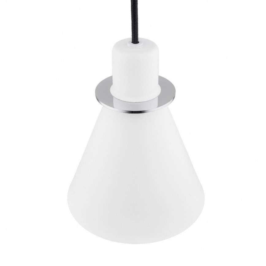Argon 4681 - Висящ полилей BEVERLY 1xE27/15W/230V бял/лъскав хром