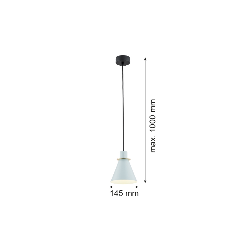 Argon 4682 - Висящ полилей BEVERLY 1xE27/15W/230V син/златист