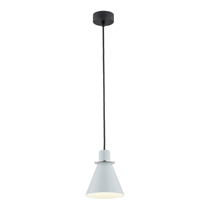 Argon 4683 - Висящ полилей BEVERLY 1xE27/15W/230V син/лъскав хром