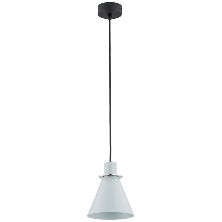 Argon 4683 - Висящ полилей BEVERLY 1xE27/15W/230V син/лъскав хром