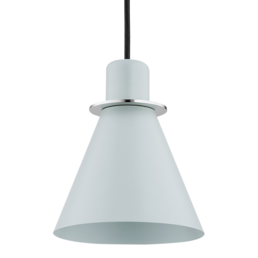 Argon 4683 - Висящ полилей BEVERLY 1xE27/15W/230V син/лъскав хром