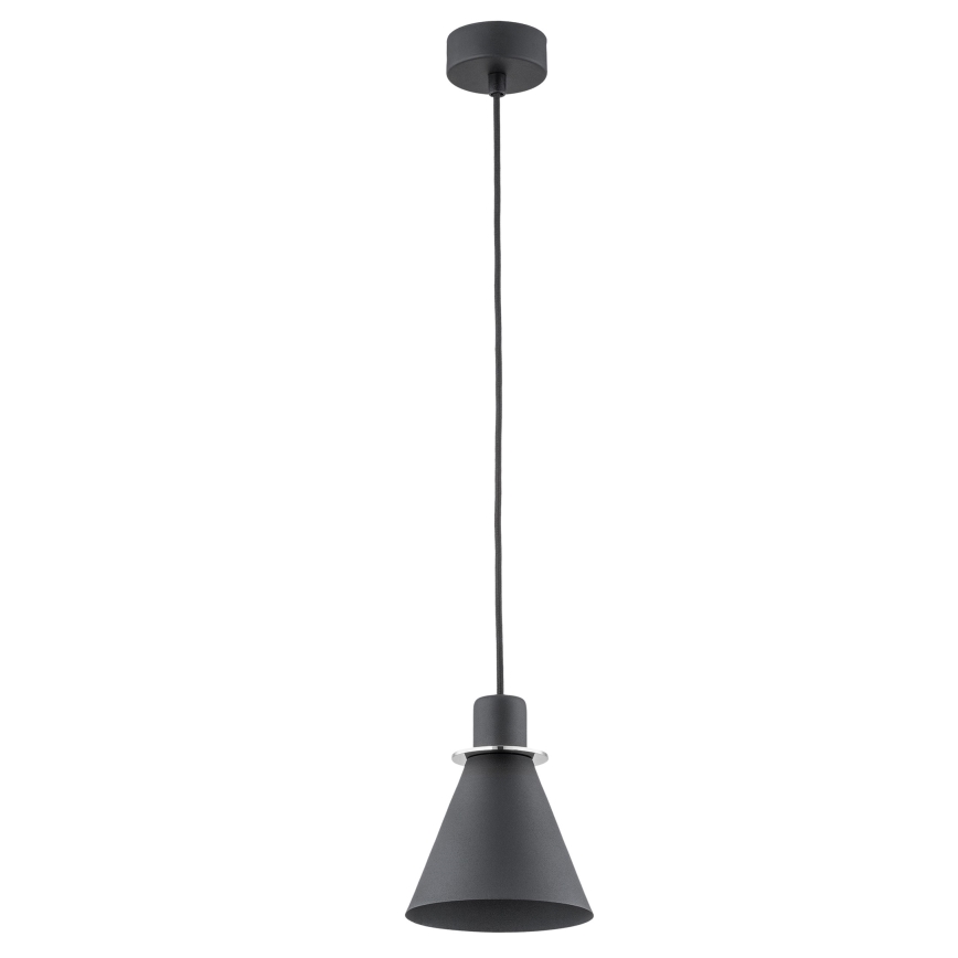 Argon 4688 - Висящ полилей BEVERLY 1xE27/15W/230V черен/лъскав хром