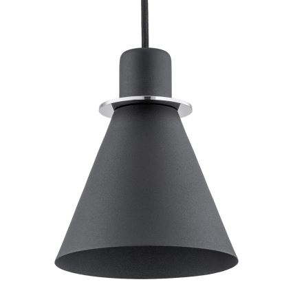 Argon 4688 - Висящ полилей BEVERLY 1xE27/15W/230V черен/лъскав хром