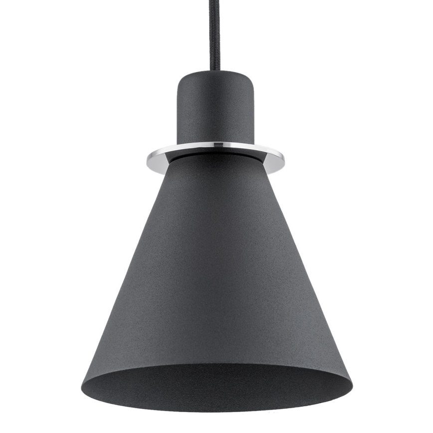 Argon 4688 - Висящ полилей BEVERLY 1xE27/15W/230V черен/лъскав хром