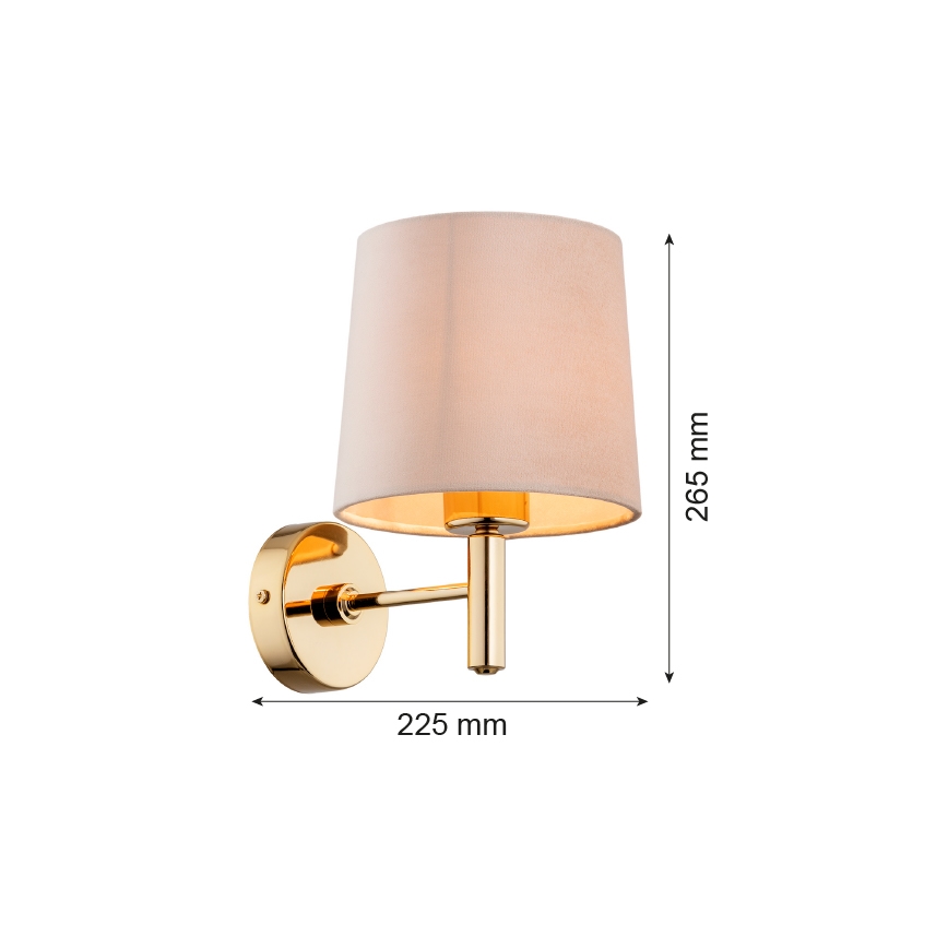 Argon 4727 - Аплик PONTE 1xE27/15W/230V