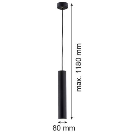 Argon 4756 - Висящ полилей GOMERA 1xGU10/5W/230V черен