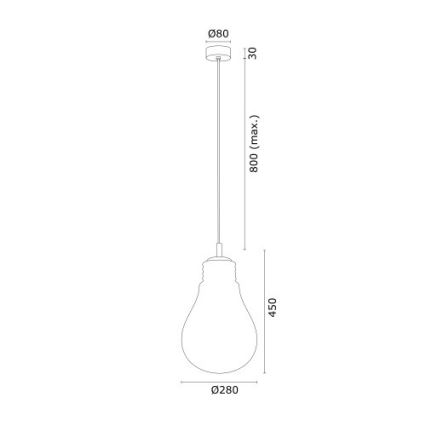 Argon 4879 - Полилей JESSE 1xE27/15W/230V златист/бял