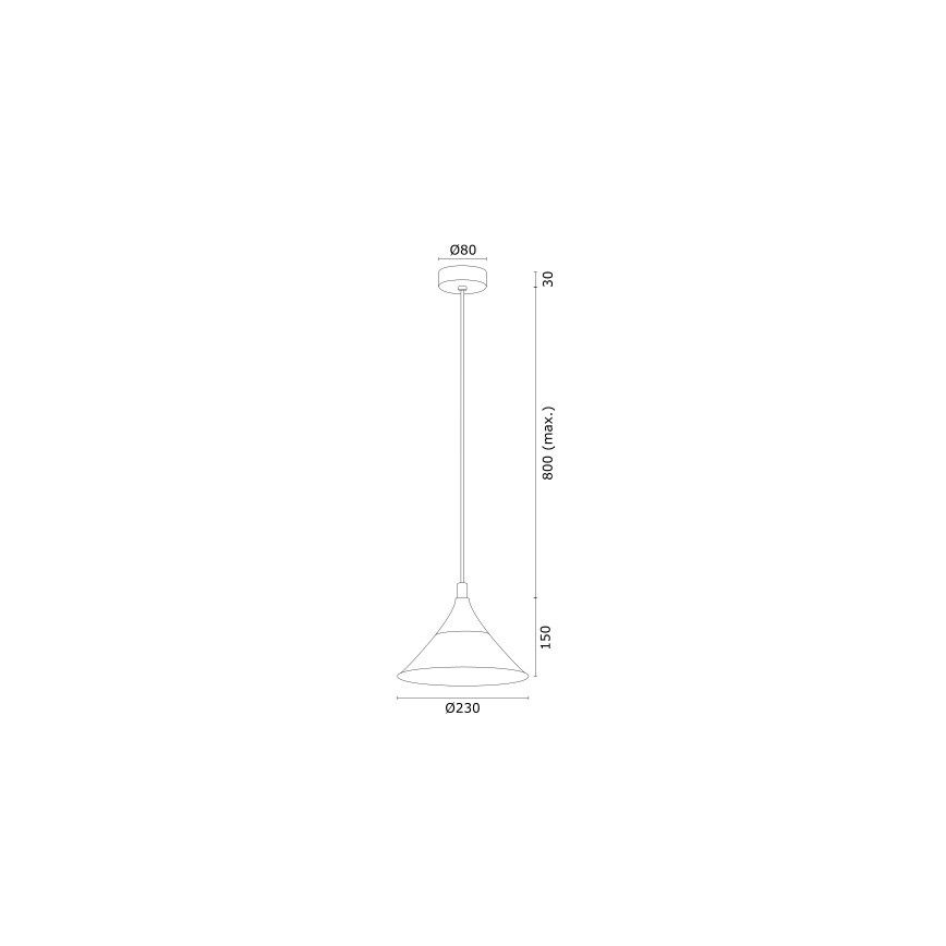 Argon 4903 - Полилей MASSETO 1xE27/15W/230V черен/златист