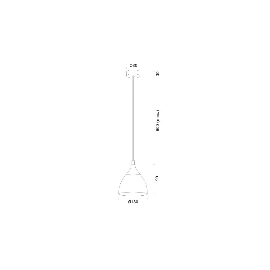 Argon 4905 - Висящ полилей MURANO 1xE27/15W/230V черен/златист