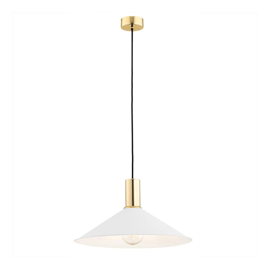 Argon 4911 - Висящ полилей MINORI 1xE27/15W/230V бял/златист
