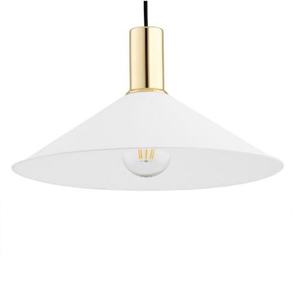Argon 4911 - Висящ полилей MINORI 1xE27/15W/230V бял/златист
