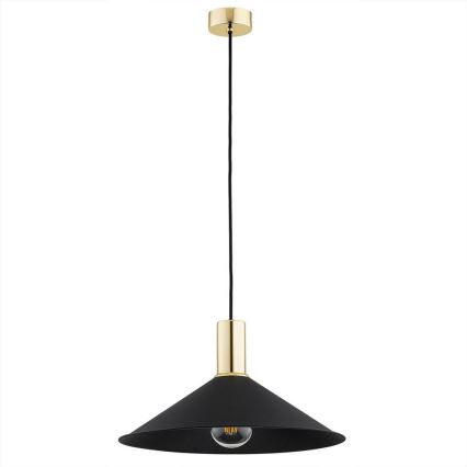 Argon 4912 - Висящ полилей MINORI 1xE27/15W/230V черен/златист