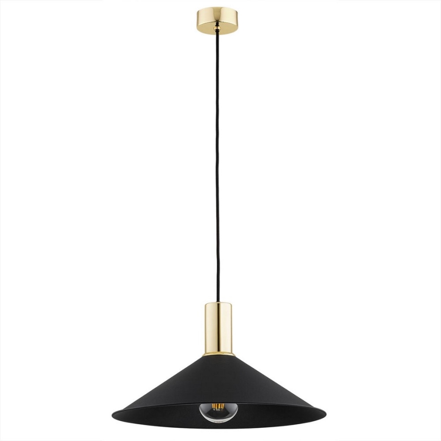 Argon 4912 - Висящ полилей MINORI 1xE27/15W/230V черен/златист