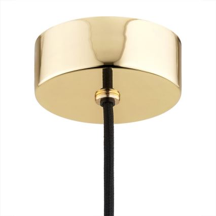 Argon 4912 - Висящ полилей MINORI 1xE27/15W/230V черен/златист