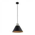 Argon 4915 - Висящ полилей ORTE 1xE27/15W/230V черен