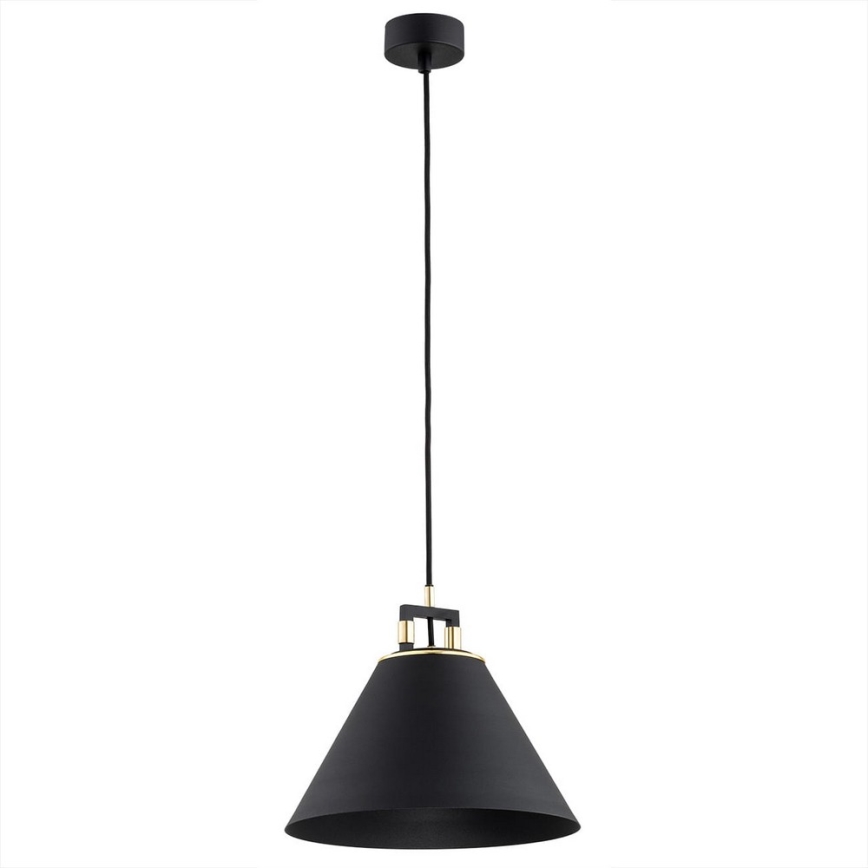 Argon 4915 - Висящ полилей ORTE 1xE27/15W/230V черен