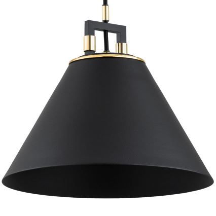 Argon 4915 - Висящ полилей ORTE 1xE27/15W/230V черен