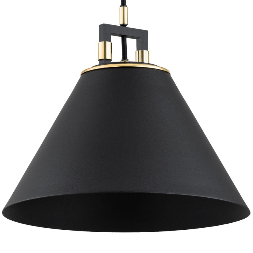 Argon 4915 - Висящ полилей ORTE 1xE27/15W/230V черен