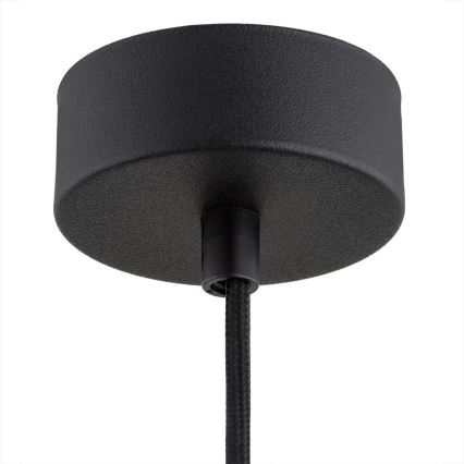 Argon 4915 - Висящ полилей ORTE 1xE27/15W/230V черен