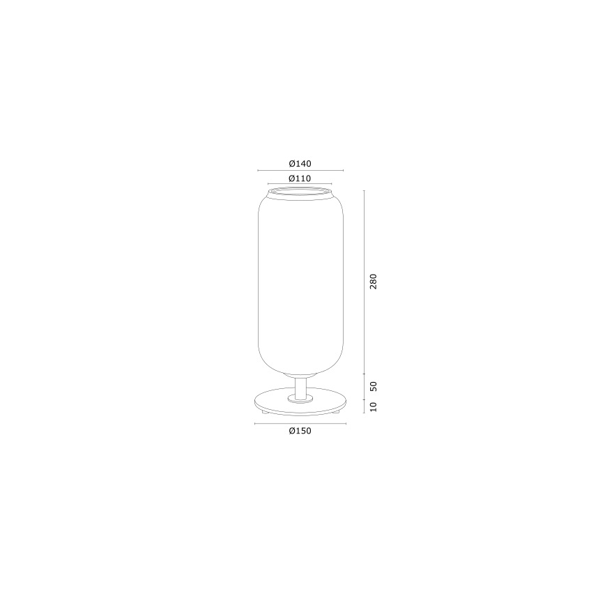 Argon 4994 - Настолна лампа VALIANO 1xE27/15W/230V черна/бяла/златиста