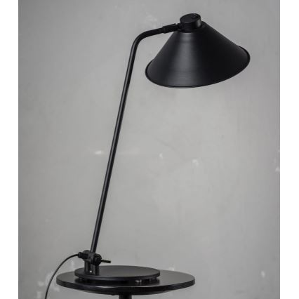 Argon 4998 - Настолна лампа GABIAN 1xE27/15W/230V черна