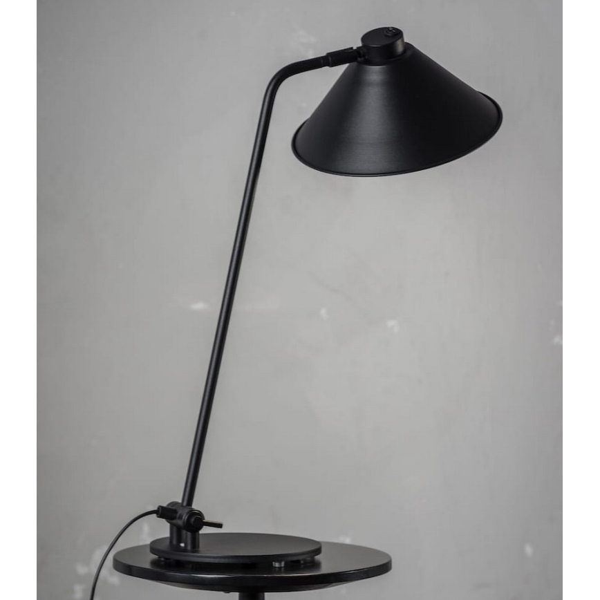 Argon 4998 - Настолна лампа GABIAN 1xE27/15W/230V черна