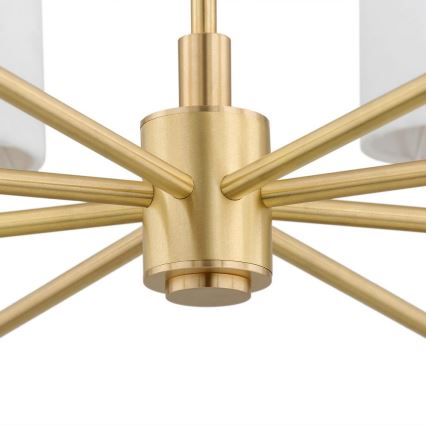 Argon 5051 - Полилей ABRUZZO 8xE14/15W/230V месинг/бял