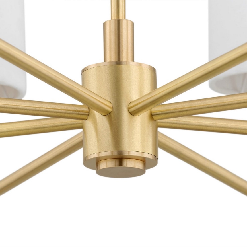Argon 5051 - Полилей ABRUZZO 8xE14/15W/230V месинг/бял