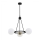 Argon 6150 - Полилей AMALFI 3xE27/15W/230V черен/бял