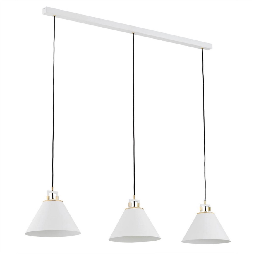Argon 6173 - Висящ полилей ORTE 3xE27/15W/230V бял