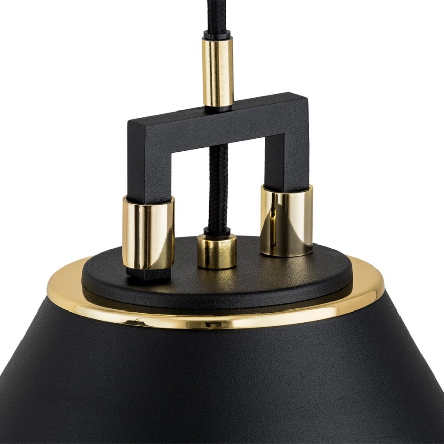 Argon 6174 - Висящ полилей ORTE 3xE27/15W/230V черен