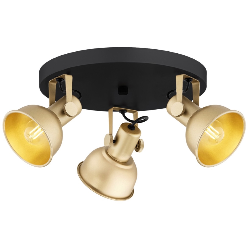 Argon 6243 - Спот LENORA 3xE14/7W/230V златист/черен