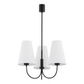 Argon 6268 - Висящ полилей SAFIANO 3xE27/15W/230V черен