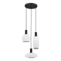 Argon 6323 - Пендел SAGUNTO PLUS 3xE27/15W/230V черен
