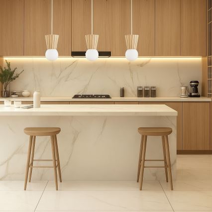 Argon 6357 - Висящ полилей за баня на кабел VOLANTE 3xG9/6W/230V IP44 бежов