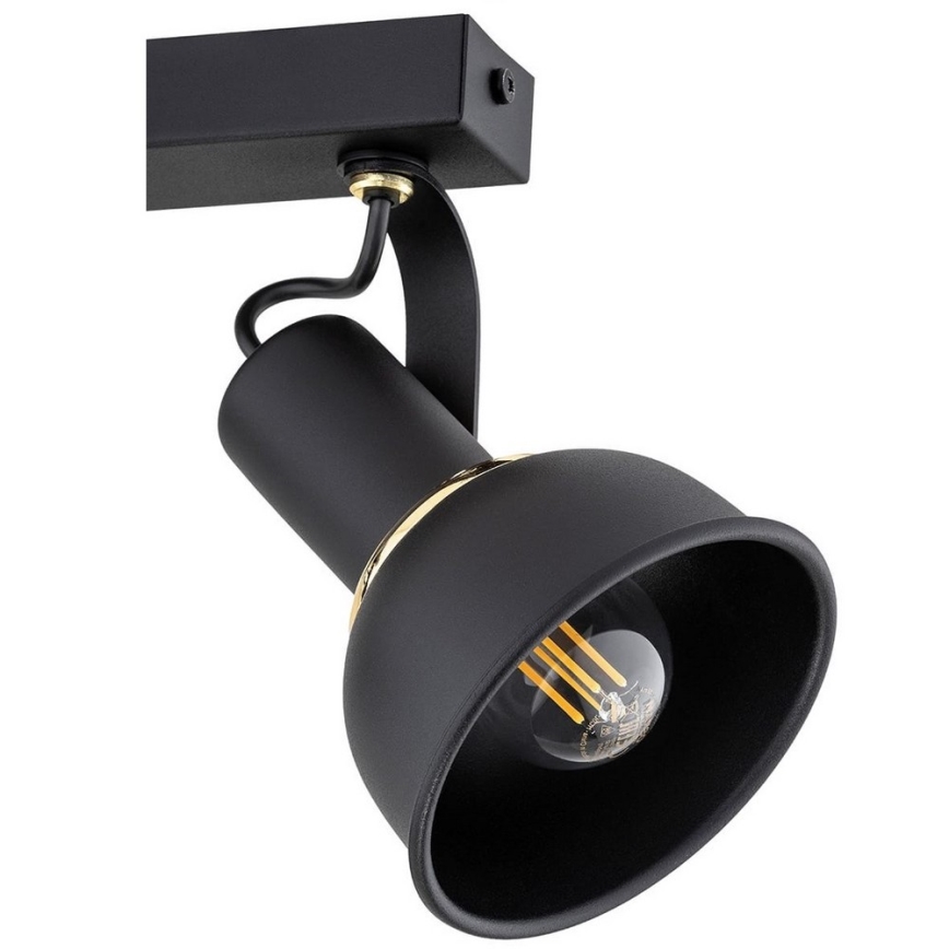 Argon 7037 - Спот TWIST 2xE14/7W/230V черен/златист
