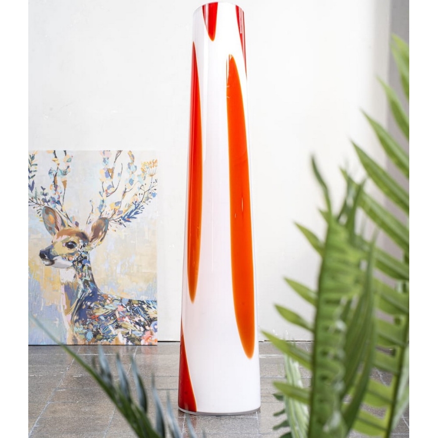 Argon 7042 - Лампион POLONIA 2xE27/15W/230V бял/червен