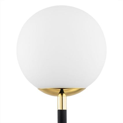 Argon 7072 - Настолна лампа FERRONE 2xE14/7W/230V ччерна/бяла/златиста