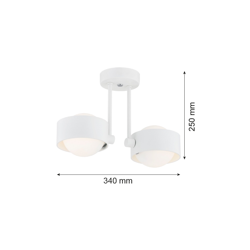 Argon 7088 - Полилей MASSIMO PLUS 2xG9/6W/230V бял