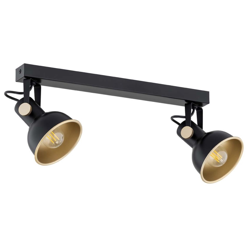 Argon 7142 - Спот LENORA 2xE14/7W/230V черен