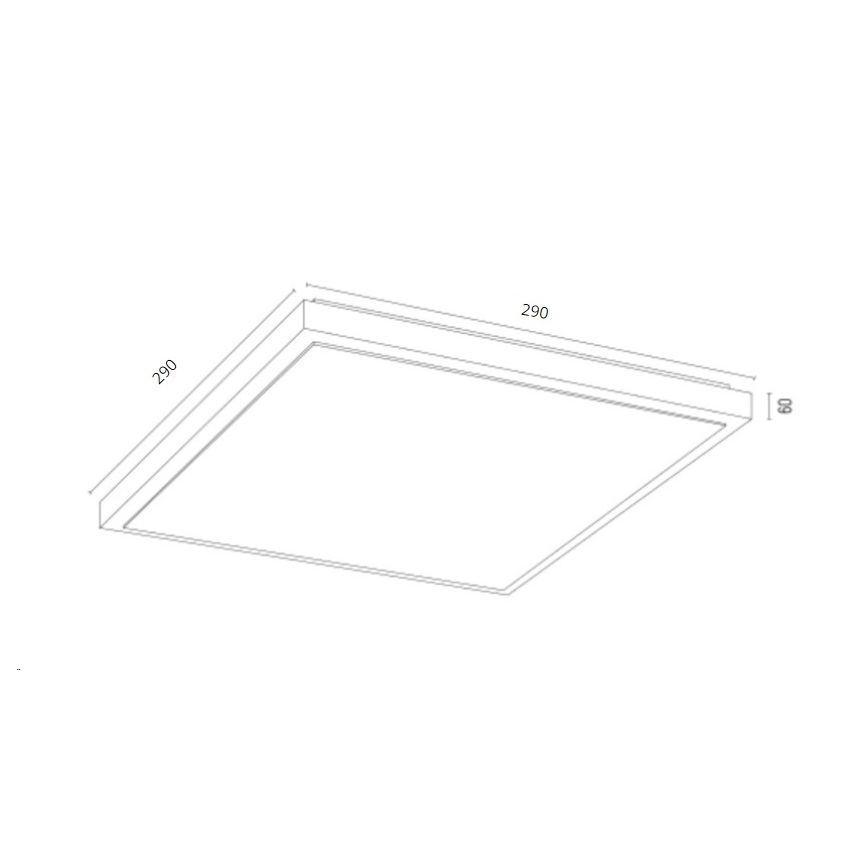 Argon 7167 - Плафон CARLSON 2xE27/15W/230V 29x29 см златист
