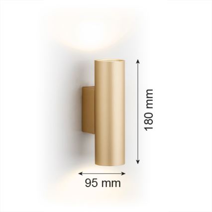 Argon 7178 - Аплик MITOS PLUS 2xGU10/5W/230V златист
