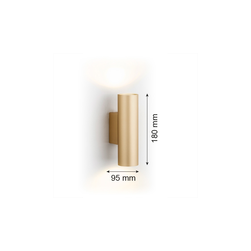 Argon 7178 - Аплик MITOS PLUS 2xGU10/5W/230V златист