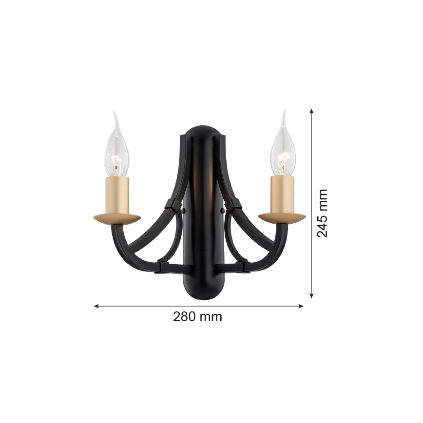 Argon 7181 - Аплик LORENZO 2xE14/7W/230V